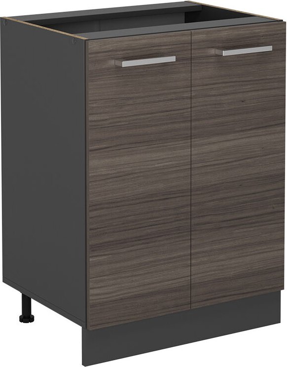 Vicco - Küchenunterschrank R-Line, Edelgrau, 60 cm ohne Arbeitsplatte