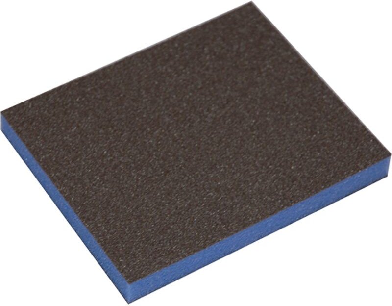 Schachtel mit 10 Handschwämmen, 2 Seiten, Classic, Breite 98 mm, Länge 120 mm, Dicke 13 mm, Körnung 60