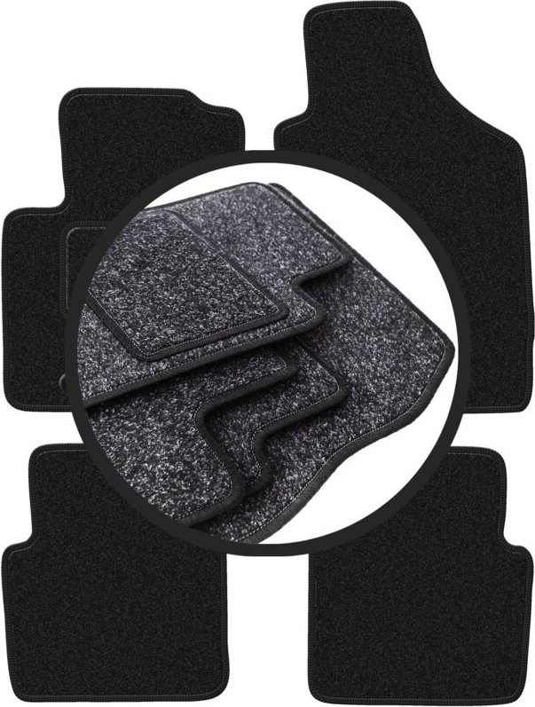 ANTHRA Autofußmatten für: Fiat 500 Cabrio, Schrägheck (2007-2013)