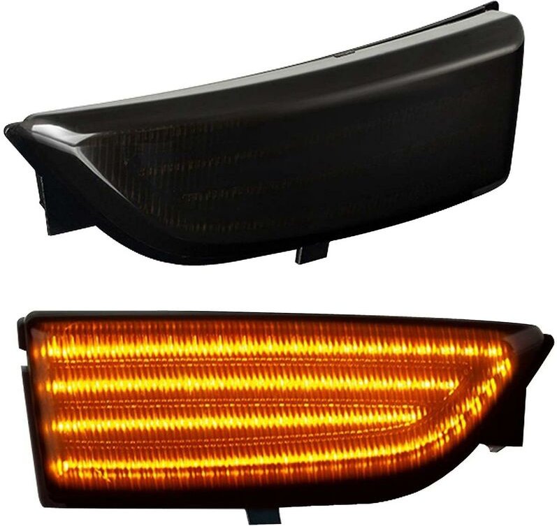 Woosien - Auto Dynamische Led Blinker Rückspiegel Lichter Blinker Für Everest 2015-2019 T6 Wildtrak Rauch