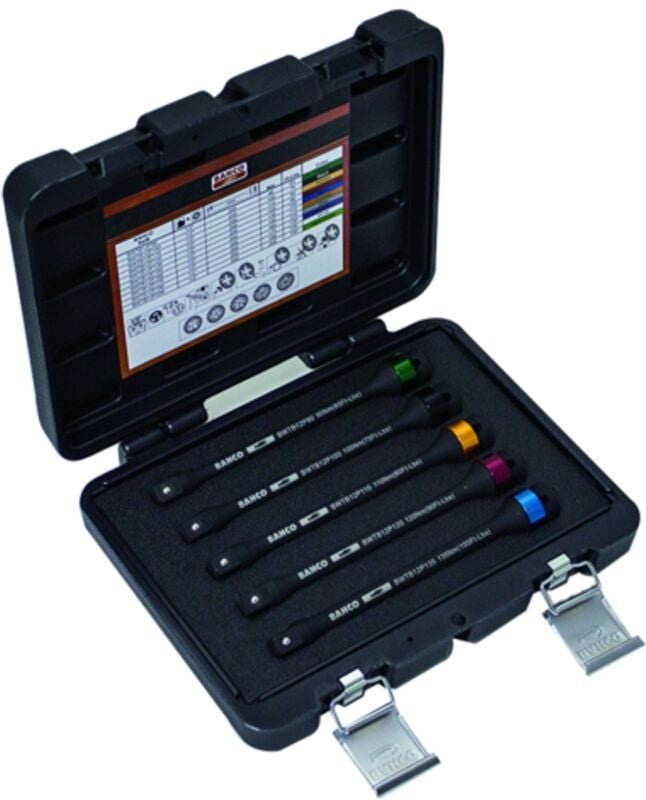 Bahco - 1/2 Torsionsstab-Satz, 5-tlg. zum Festziehen von Radmuttern