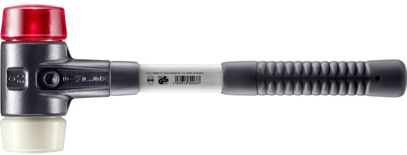 SIMPLEX-Schonhammer, Plastik / Nylon mit verstärktem Tempergussgehäuse und Fiberglasstiel D=60 mm 3768.060