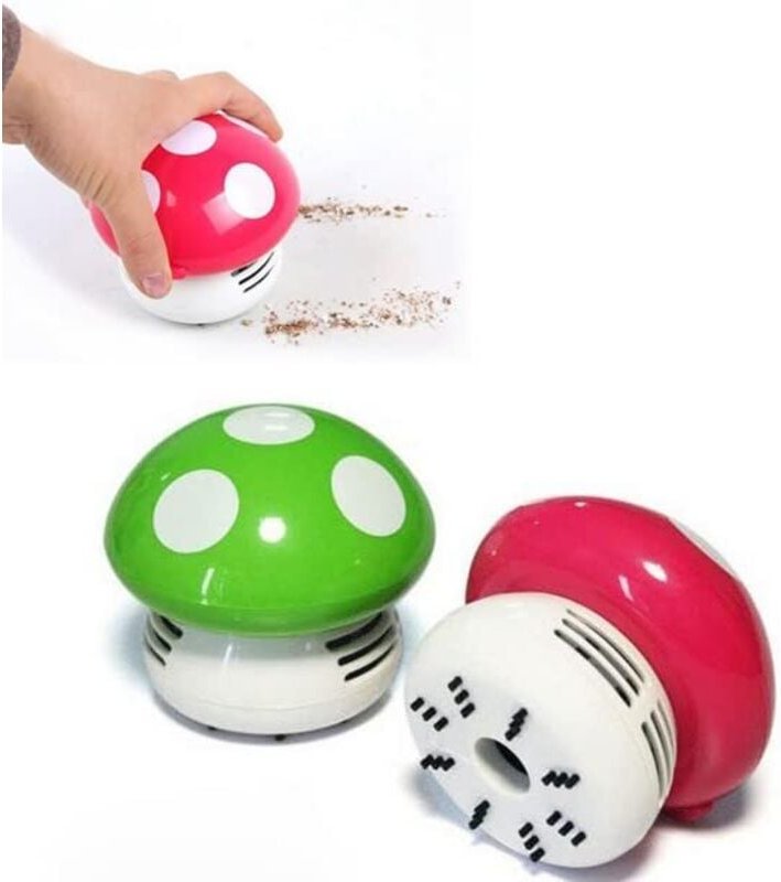 Tischstaubsauger, Mini-Staubsauger in Pilzform, Tischstaubsauger, Tischstaubsauger für das Home Office (zufällige Farbe)