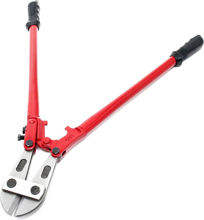 Wiltec - Bolzenschneider 600 mm (24'), Bolzenschere mit gehärteter Backen, Stahl Seitenschneider, Kettenschneider