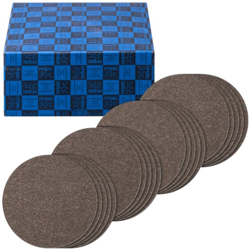 Klettronden-Set Fein Compactkorn 20-tlg. ø 125 mm CK180,240,320,400 für Winkelschleifer - Pferd