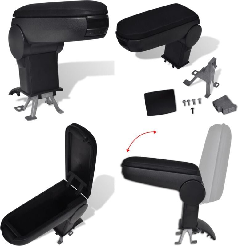 Vidaxl - Auto-Armlehne für vw New Polo (2011) - Auto Armlehne - Auto Armlehnen - Home & Living - Schwarz