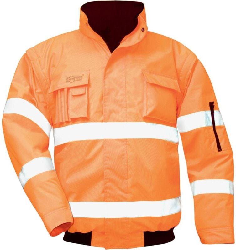 Warnpilotenjacke Tom, Gr. l, orange - Safestyle