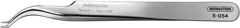 Tools for Electronics 5-054 SMD-Pinzette 7abb sa Sichelspitze, Super-spitz, gebogen 120 - Bernstein