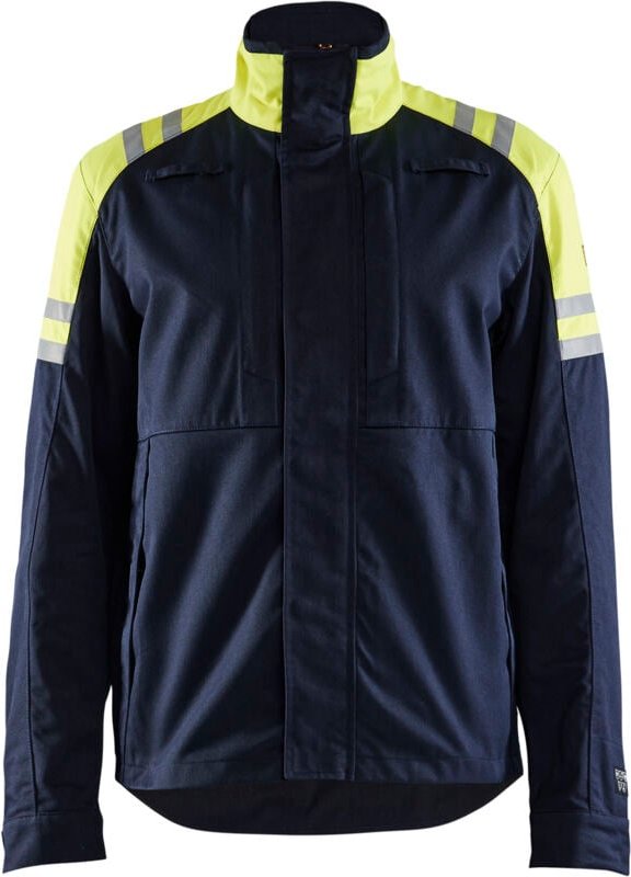Feuerhemmende Arbeitsschutzjacke Inhérent Steel 4505 – Marine/Gelb 4XL