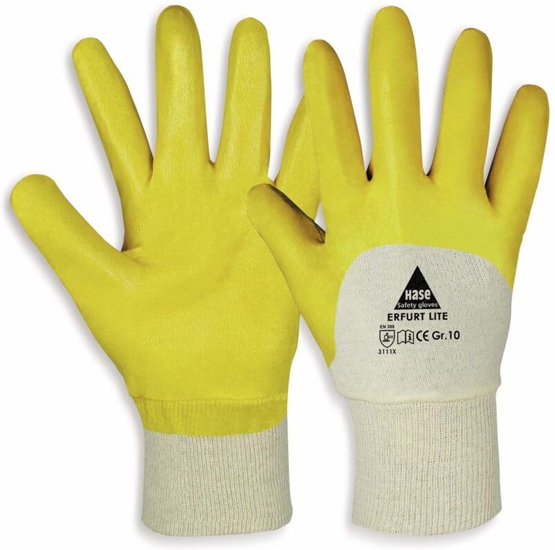 Hase Safety Gloves - Arbeitshandschuhe, Nitril, erfurt lite, EN388/EN420, Größe 11