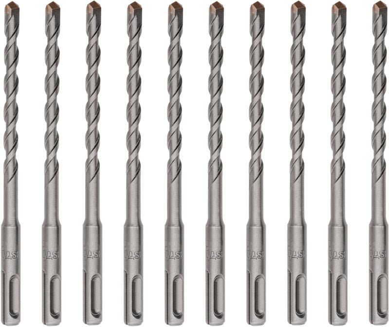 STIER SDS-plus-Bohrer, 10 Stück, Länge 160 mm, Durchmesser 6 mm, geeignet für Beton & Mauerwerk, Steinbohrer, Betonbohre...