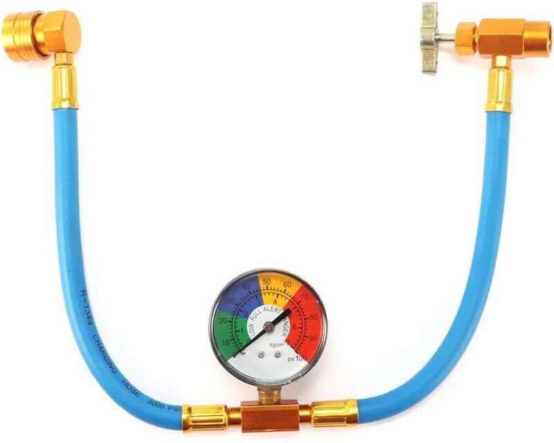 R134A Gummi-Ladeschlauch für Autoklimaanlagen, Nachfüllset für Kältemittel-Lademessschläuche für Klimaanlagen, Ladeschla...