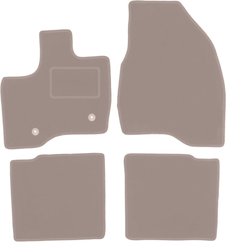 Beige Veloursmatten für: Ford Explorer MK5 SUV (2010-2019)