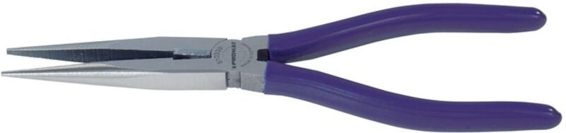 Flachrundzange Länge 200 mm poliert gerade Kunststoffüberzug