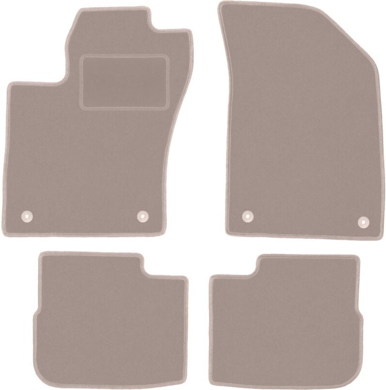 Beige Veloursmatten für: Fiat Tipo II Limousine (2015-)