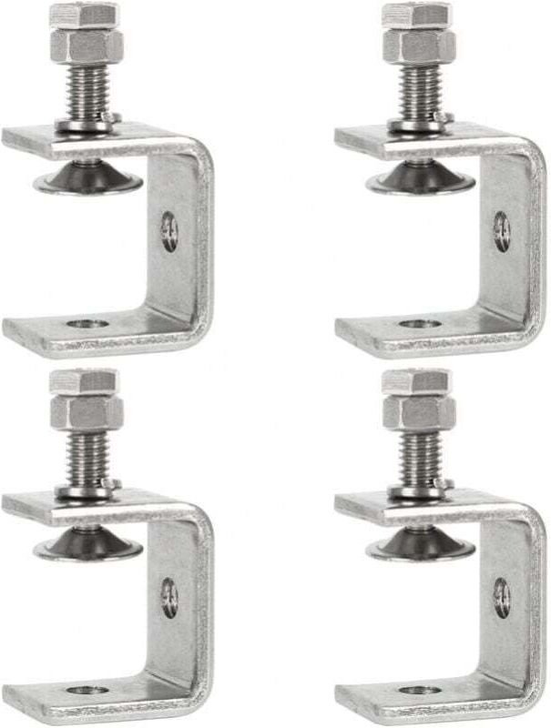 Hochleistungsklemme aus Edelstahl, 4 Stück C-Klemmen, 0–25 mm Hochleistungs-C-Klemme, Befestigungsklemme für Holzarbeite...