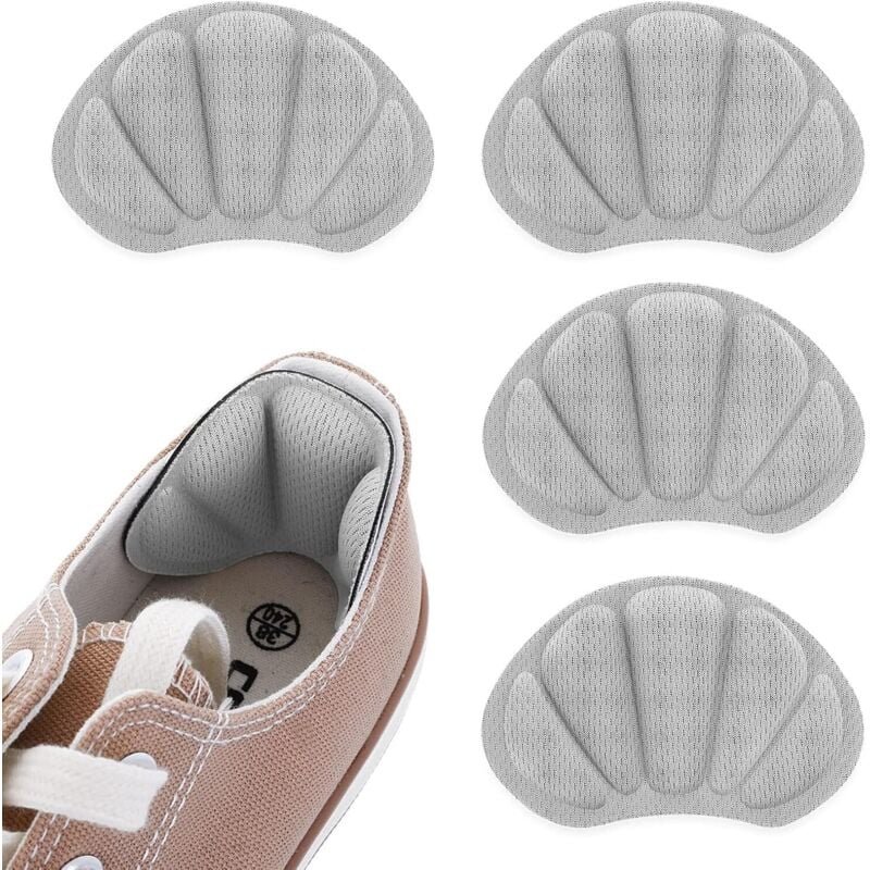 Linghhang - Dicke Fersenpolster für Schuhe (Farbe: Grau) – Einlegesohlen für den Rücken – gegen Blasen – für Männer und ...