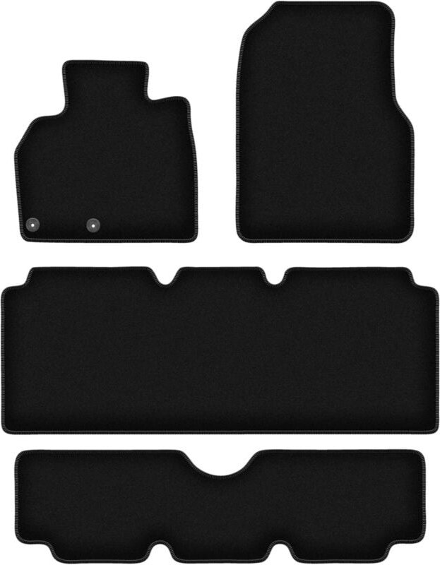 BASIC schwarze Veloursmatten für: Renault Espace IV 7-Sitzer (2002-2012)