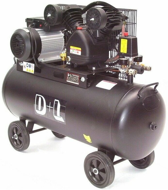 Apex - Druckluft Kompressor Kolbenkompressor 44315 V-Zylinder Kessel 100 Liter 10 bar