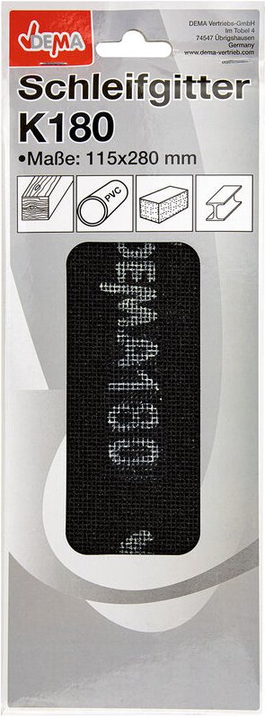 Schleifgitter Trockenbau Gitterleinen Schleifpapier Set 115 x 280 mm K180
