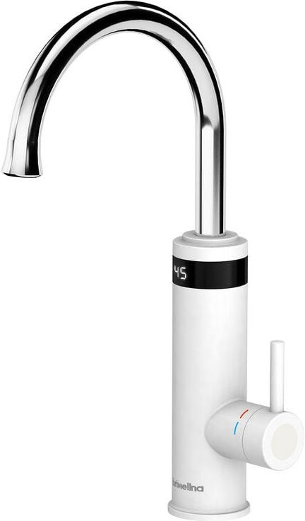 Küchenarmaturen Edelstahl Wasserhahn mit Durchlauferhitzer led Digitalanzeige Elektrischer Wasserhahn Küche 360° Drehung...