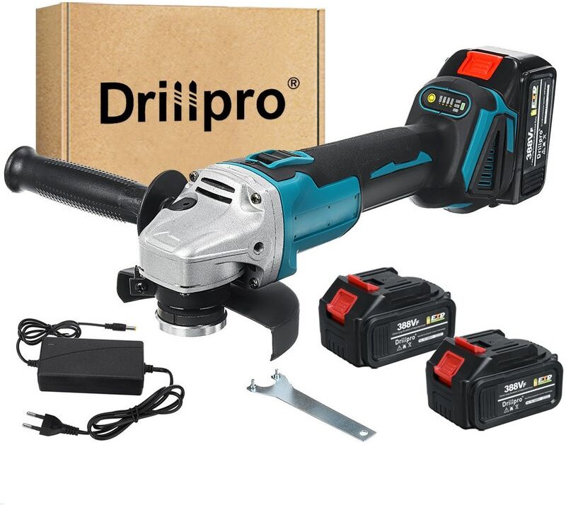 18 V 20000 U/min 125 mm Akku-Winkelschleifer mit 2 Batterien Hasaki