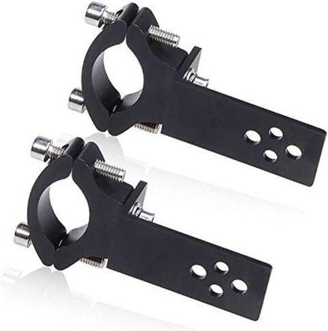 2 Stück Lichthalterung, Biqing Universal-Motorrad-Scheinwerferhalterung, Halterung, Nebelscheinwerfer-Halterung, Frontsc...