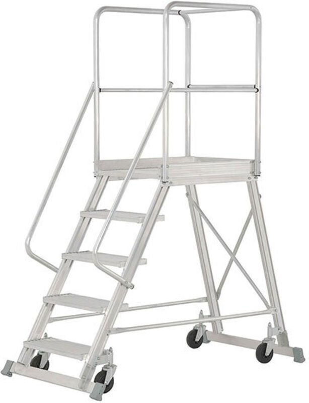 Thumbnail - Mobile Plattformtreppe 6 Stufen - Maximale Arbeitshöhe. 3.46m - 6888/06-MC