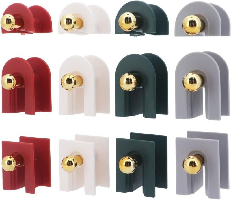 Sollbry - 12er-Pack selbstklebende Haken, robuste selbstklebende Wandhaken, für Zuhause, Badezimmer, Büro, kein Kleber e...