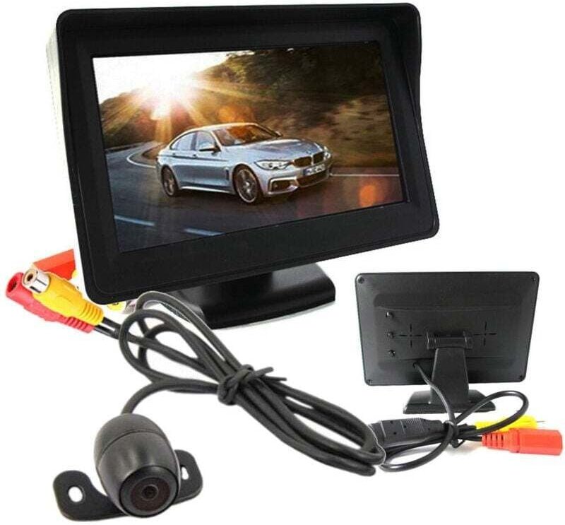 Kabelgebundenes Rückfahrkamera-Set mit 4,3-Zoll-TFT-LCD-Monitor für Autos und Wohnmobile – - Ymyny