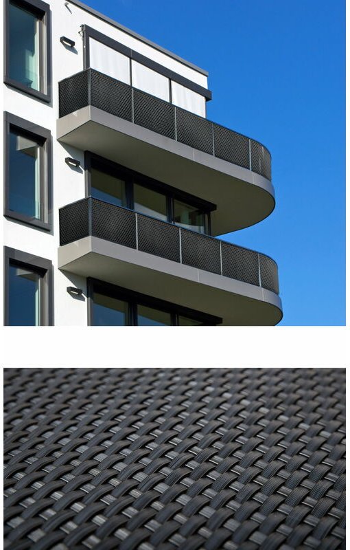 Polyrattan Sichtschutzmatte 300x90cm anthrazit SG03601-RD03