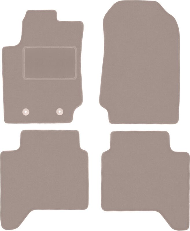 Beige Velours-Fußmatten für: Ford Ranger Pickup (2012-2019)