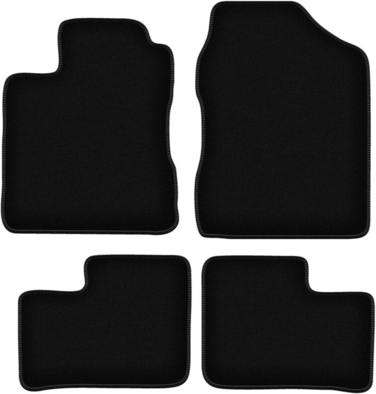 BASIC schwarze Veloursmatten für: Daihatsu Cuore VI Fließheck (2003-2007)