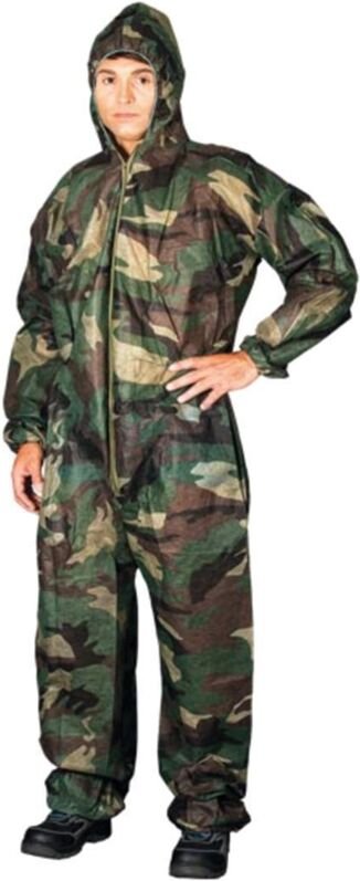 Einwegoverall Camouflage in versch. Größen m