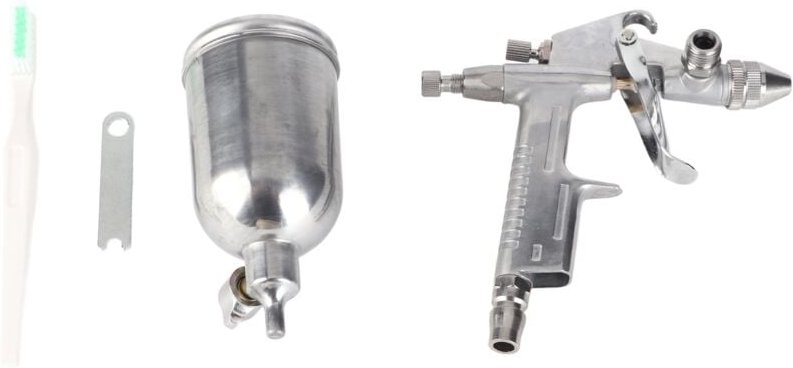 Professionelle 0,5-mm-Düse, 125-ml-Mini-Druckluftpistole für Autolackreparaturen, Grundierung, Klarlack/Decklack und Aus...