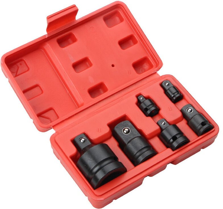 6er-Pack Steckschlüssel-Adapter-Reduzierstücke für 1/4', 3/8', 1/2', 3/4' Steckschlüsselkonverter - Sollbry