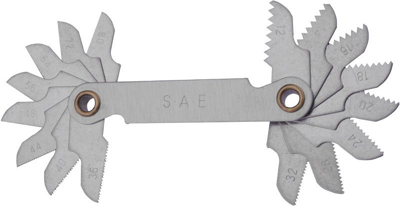 Gewindeschablone 16 Blatt unf 60° - GSR