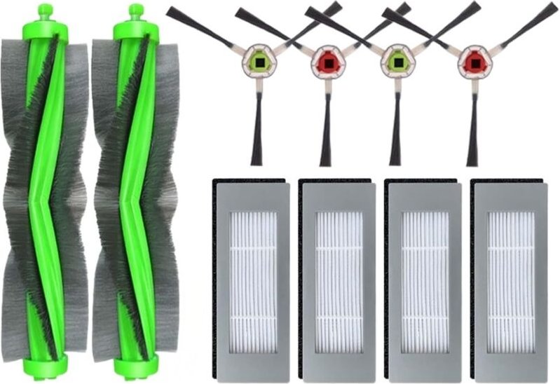 Ersatz-Reinigungszubehör-Set für den Staubsauger Irobot Roomba Combo 113 R113840, Ersatzteile für Kehrroboter, 2 Walzenb...