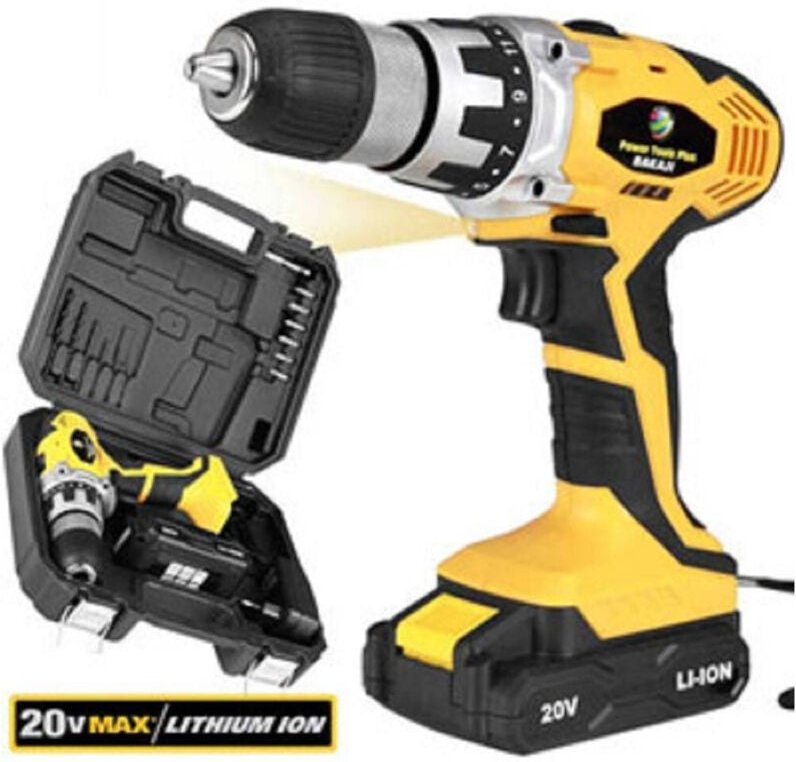 Trade Shop - 20V CORDLESS MANDRINO 13 MM LUCE LED WORK -