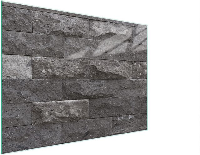 Glasschneidebrett 30x22 Ziegel