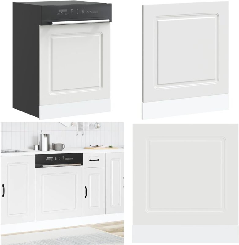 Geschirrspülerblende Kalmar Weiß 60x1,5x67 cm Holzwerkstoff - Vidaxl