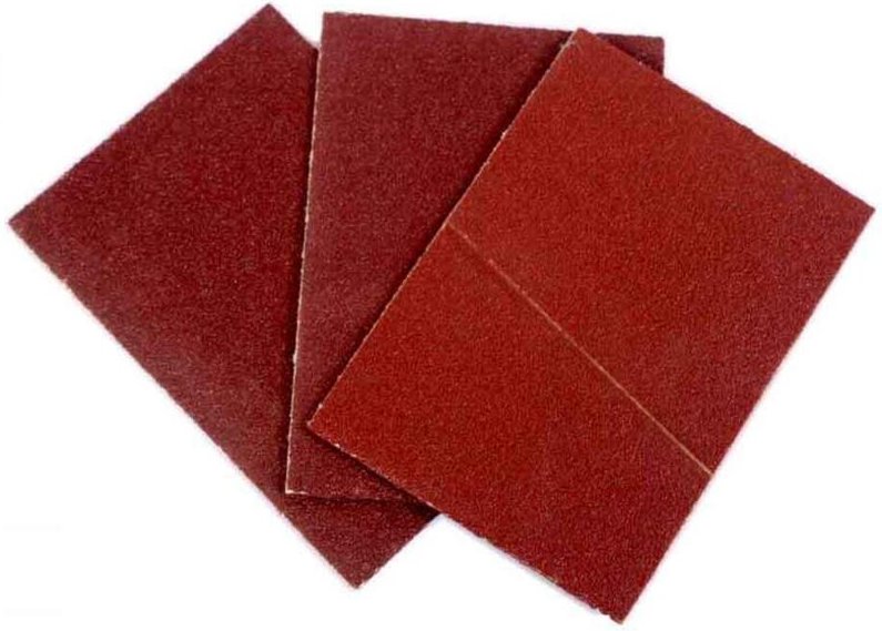 Schleifpapier für Satinierschleifrolle 90 mm, 3er Set.