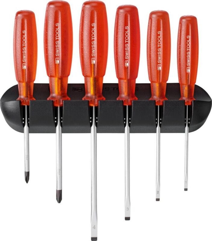 PB SWISS TOOLS Tools Schraubendreher-Set Multicraft 6-teilig Schlitz PH