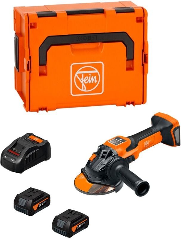 Fein - Winkelschleifer ccg 18-125-15 as (2 x 5,0 Ah + GAL1880CV + L-Boxx 238)