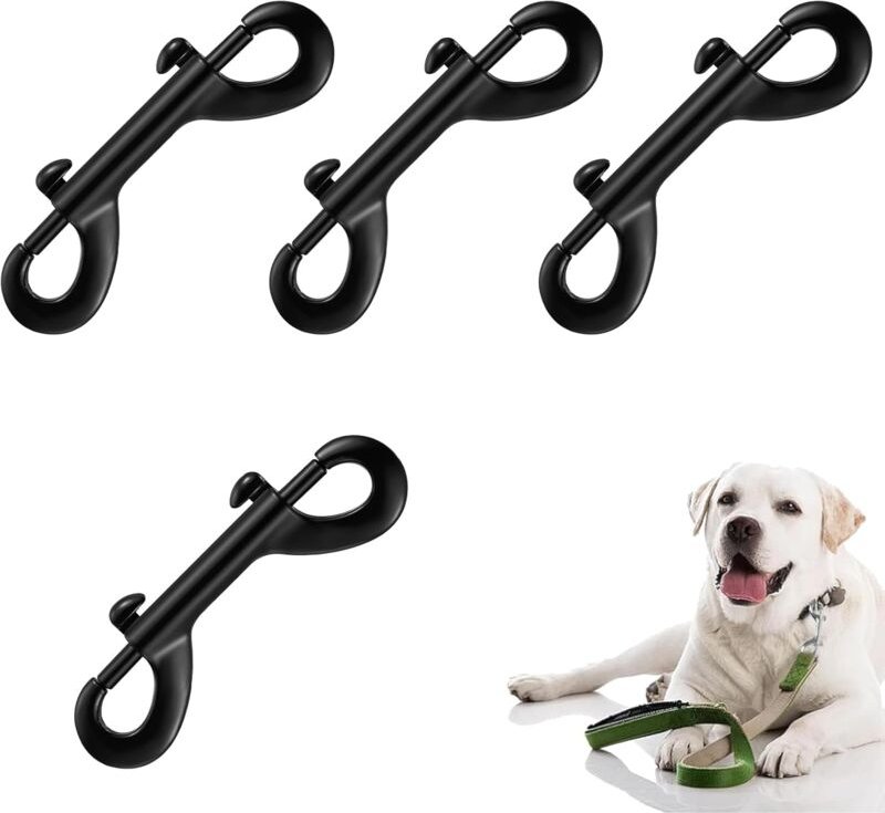 Bluedeer - Doppel Karabinerhaken, 4 Stück Robusten Doppelkarabiner Bolzenschnapper Ketten Schnapphaken, Doppelhaken Kara...