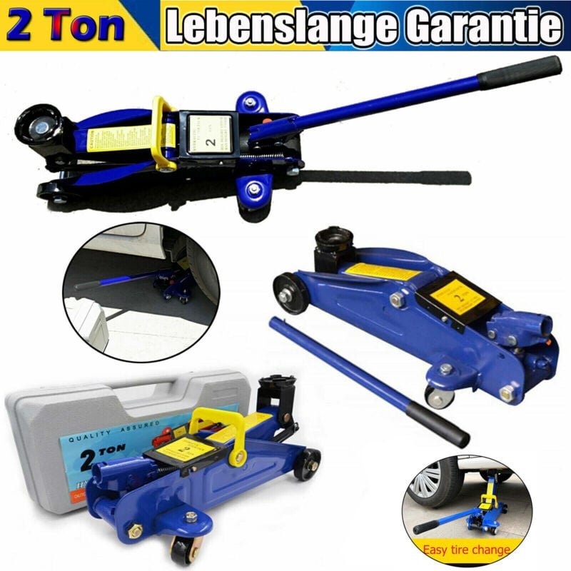 Wagenheber hydraulisch Rangierwagenheber PKW Lift Wagenheber 2 Tonnen + Koffer