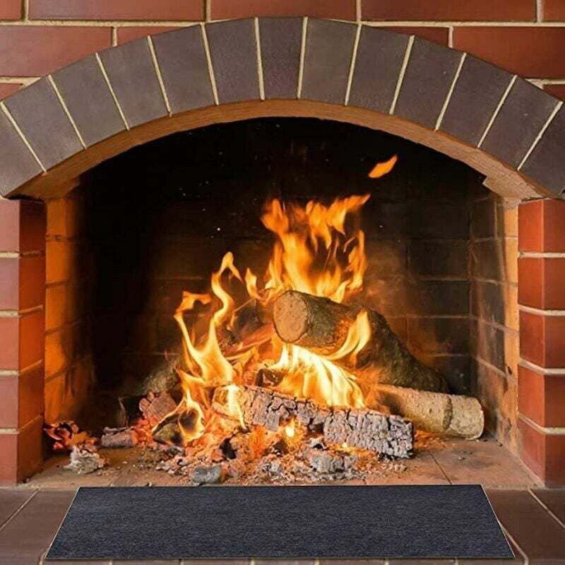 Feuerhemmende Feuerstellenmatte, rutschfeste Schutzmatte, schwer entflammbare Matte – 122 x 76 cm
