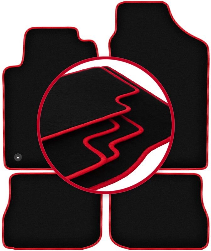 CARLUX-RED Autofußmatten für: Peugeot 605 Limousine (1989-1999)