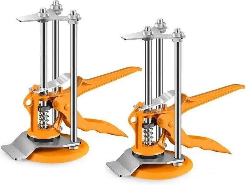 2-teiliges aktualisiertes Wandfliesen-Nivelliersystem, Fliesenheber, Fliesenheber-Einsteller, Höhenregler für Fliesenniv...