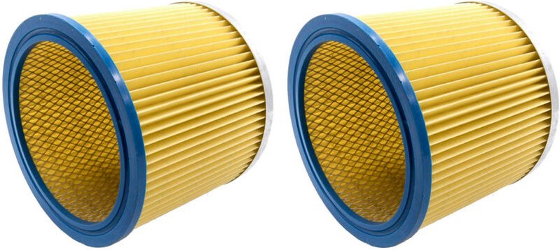 Thumbnail - 2x Trade-shop Rund-Filter Lamellenfilter Patrone für Aqua Vac Gusty 30/50, Hobby 1000 11 22 24 33 36 44 Industrial 30 35...